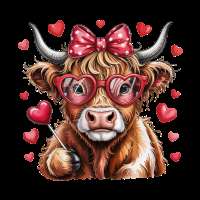 Highland Cow VD 10