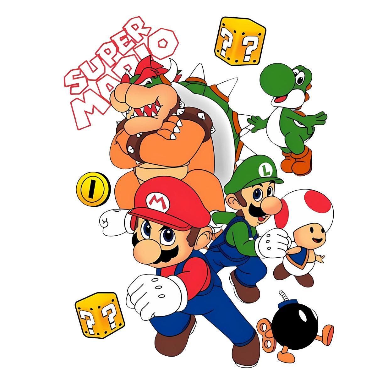 Mario Luigi Bowser Yoshi