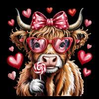 Highland Cow VD 14