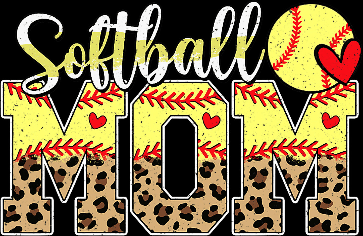 Softball Mom Leopard