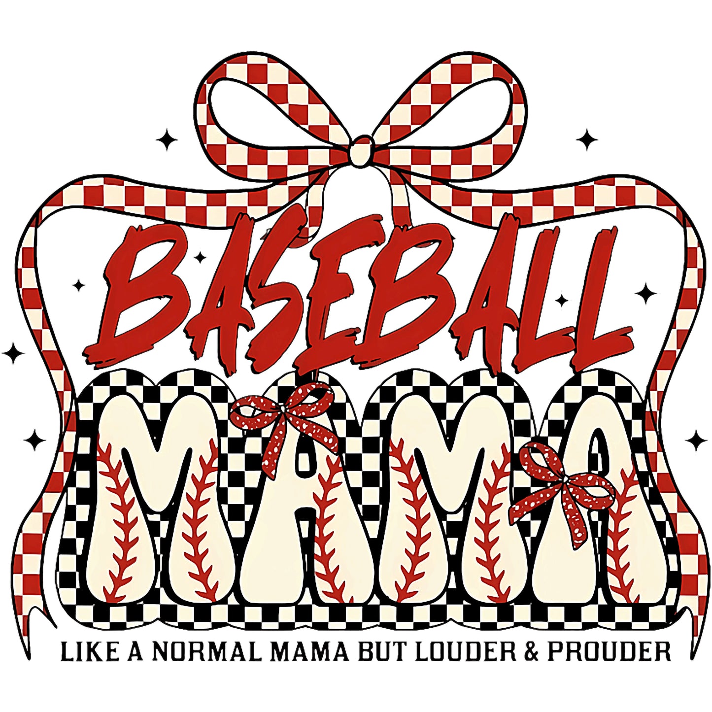 Checker Baseball Mama