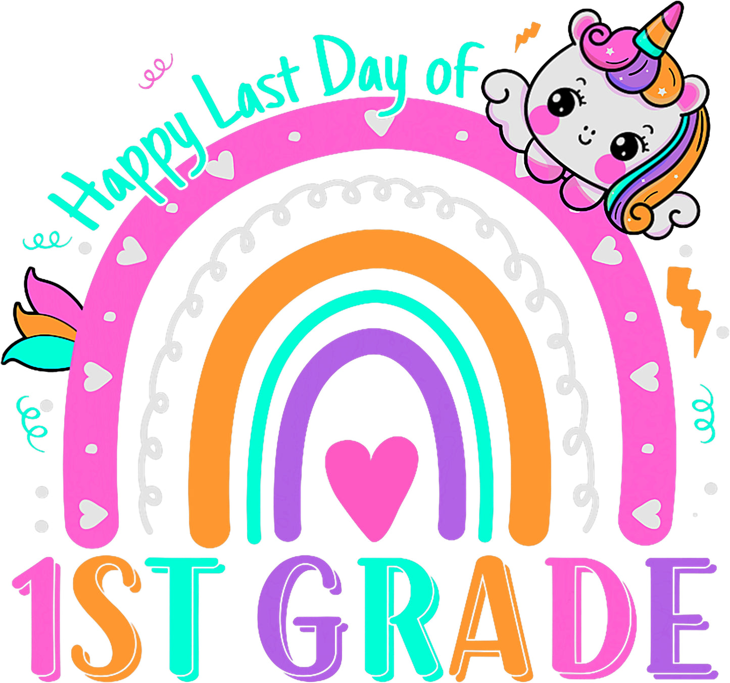 1st Grade Happy Last Day of School Unicorn