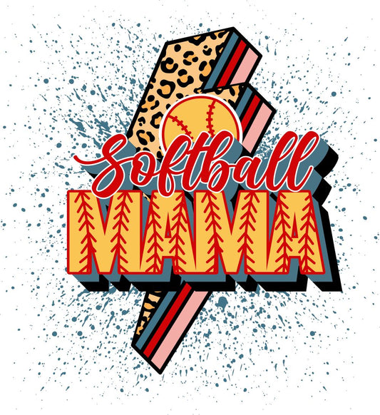 Lightening Softball Mama