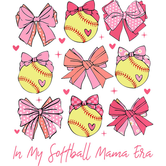 Pink Bow In My Softball Mama Era