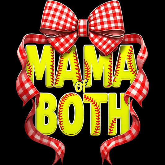 Red Check Bow Mama of both