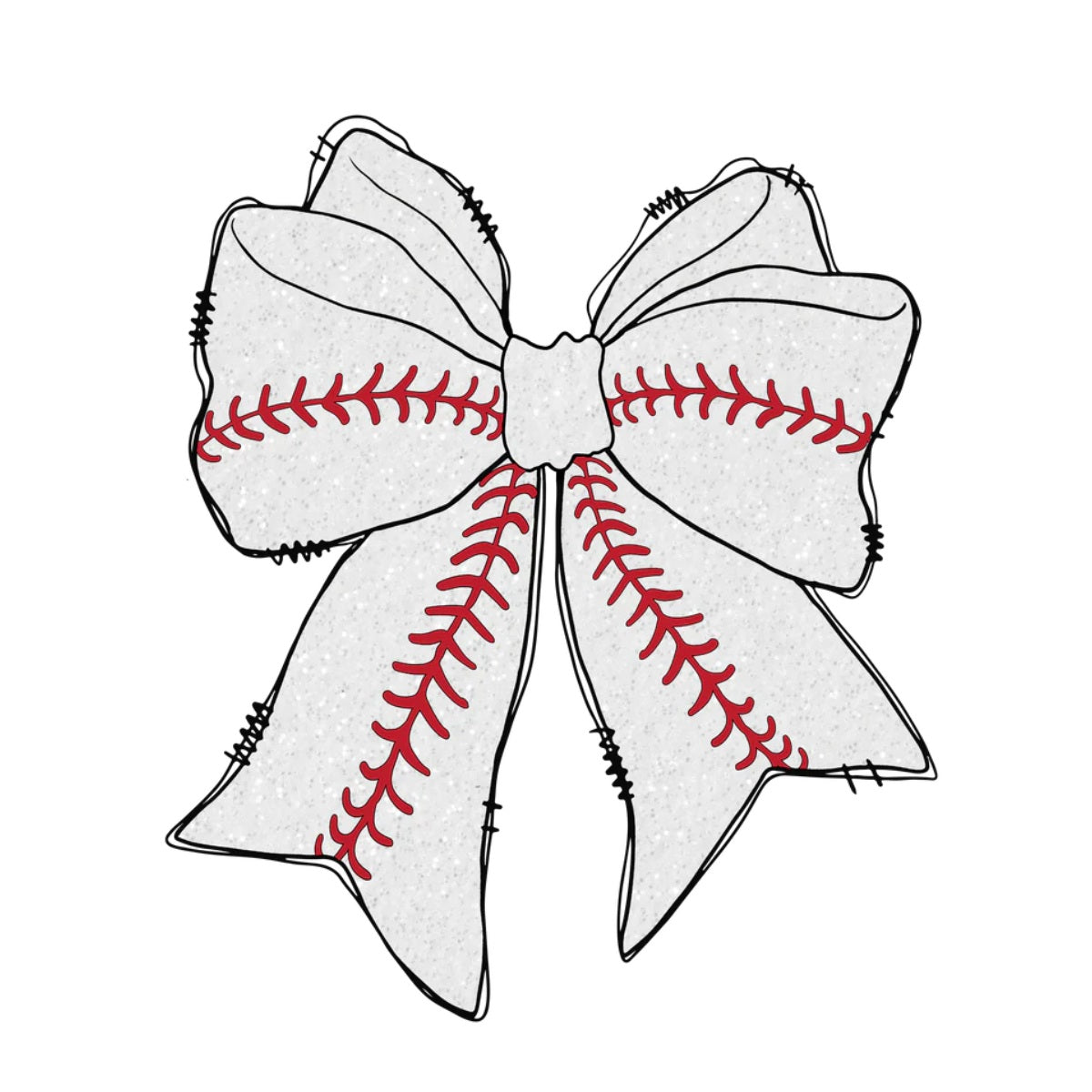 Baseball Bling Bow