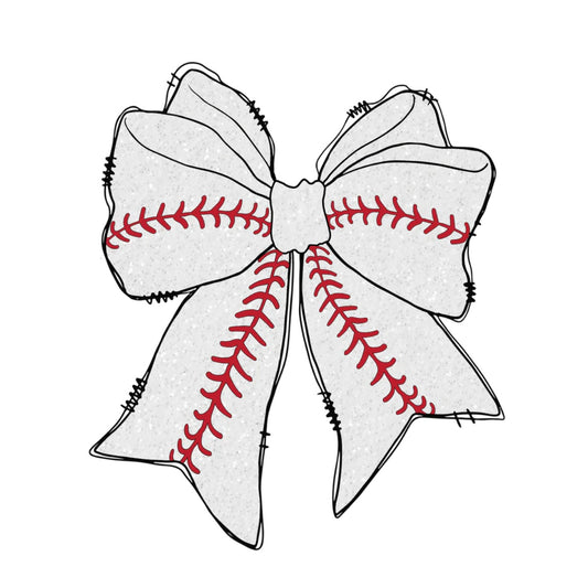 Baseball Bling Bow