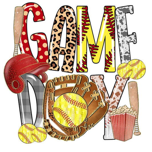 Red Game Day softball