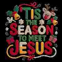 Faux Crochet Tis the Season to Meet Jesus