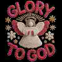 Faux Crochet Glory to God