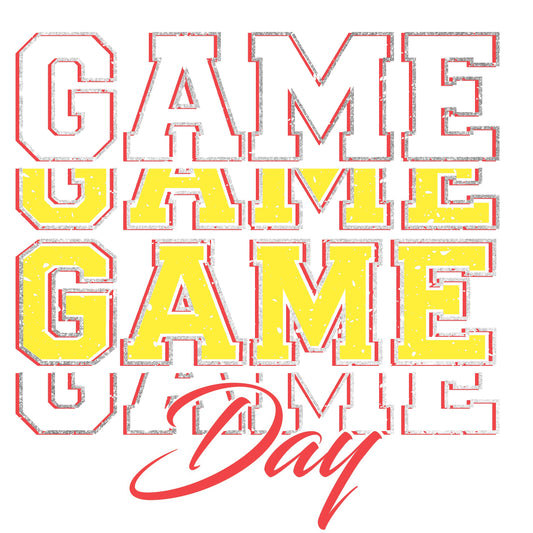 Go Game Day REd & Yellow