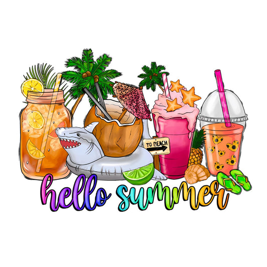 Hello Summer Drink Shark