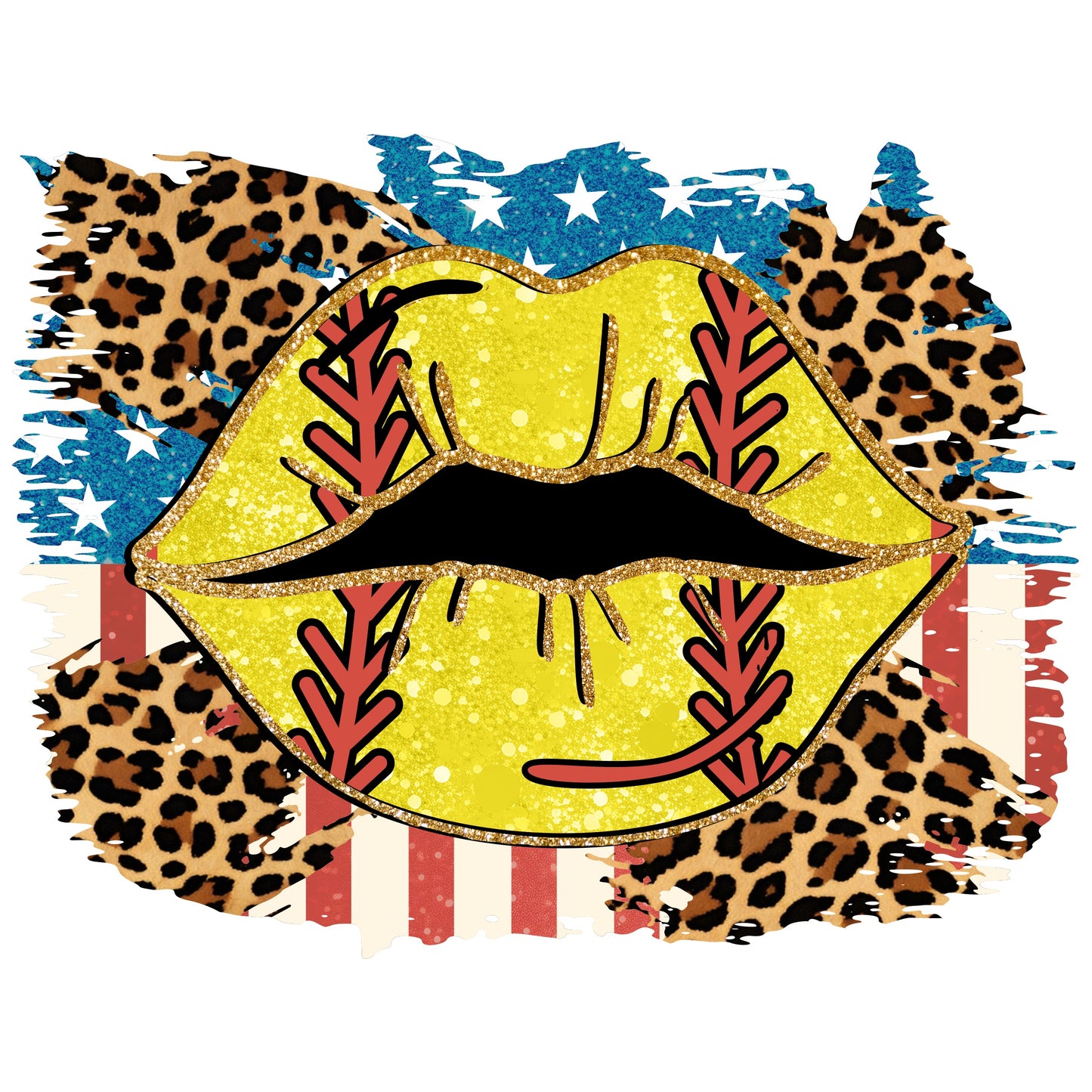 Flag Leopard Lips