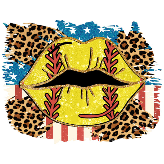 Flag Leopard Lips