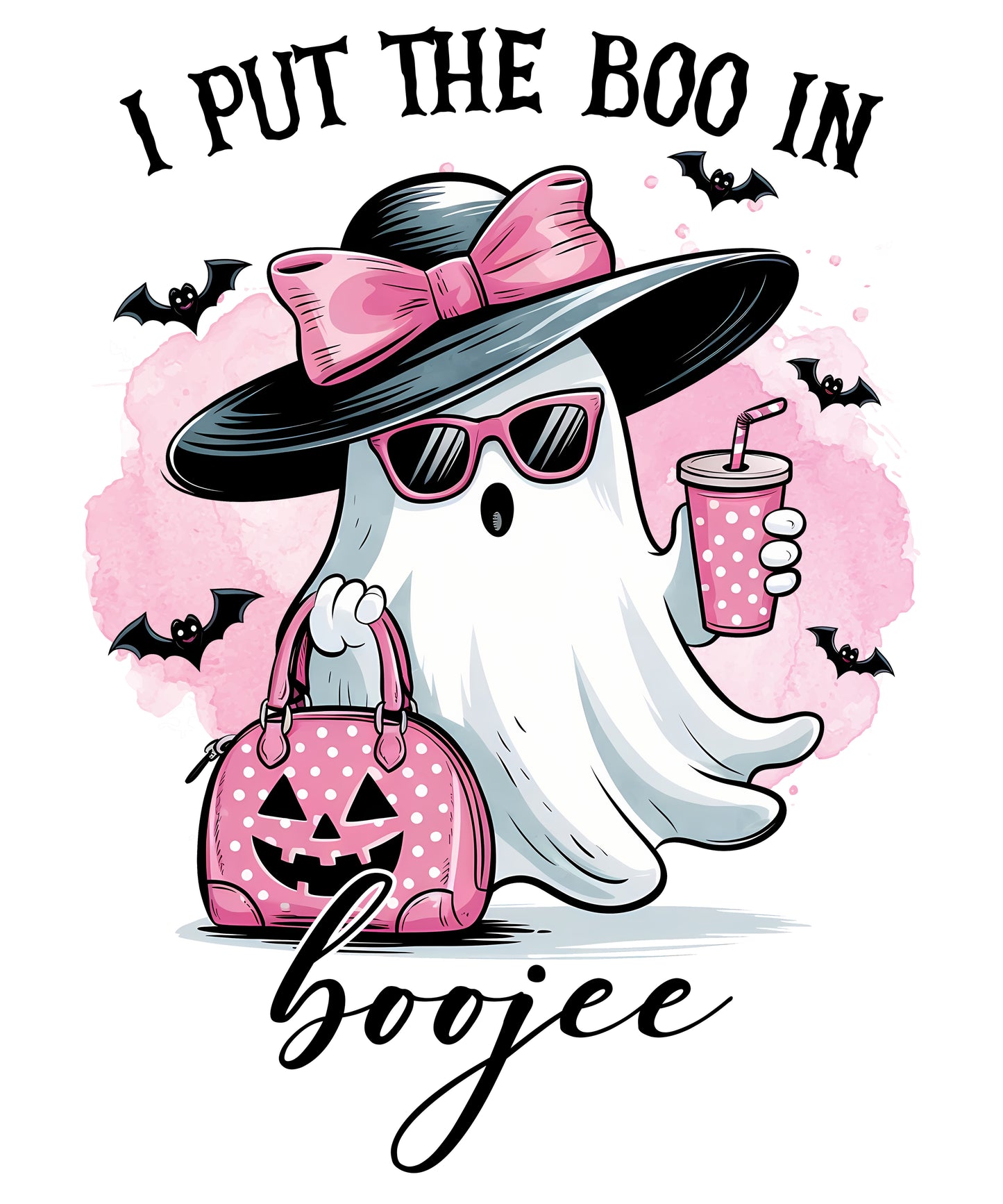 Pink Ghost I Put the Boo Boojee