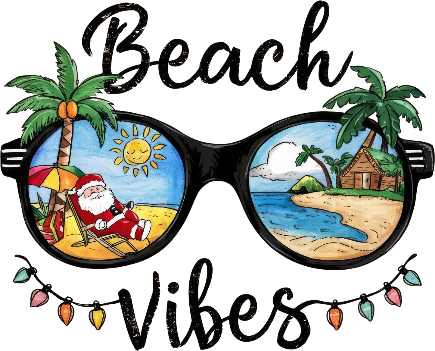 Beach Vibes Santa