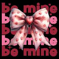 Be Mine Pink Valentine Coquette Bow
