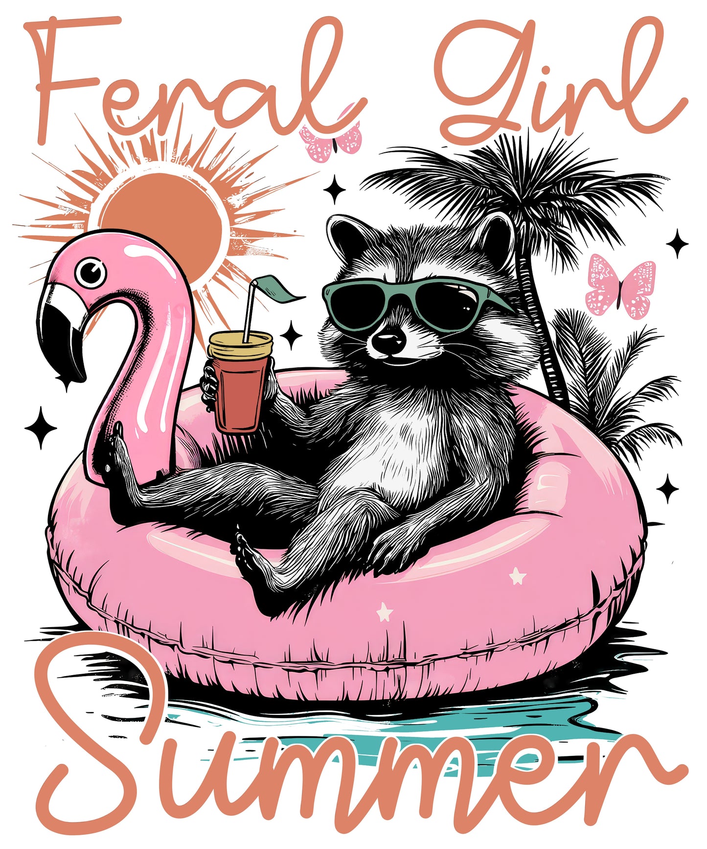 Feral Girl Summer Raccoon