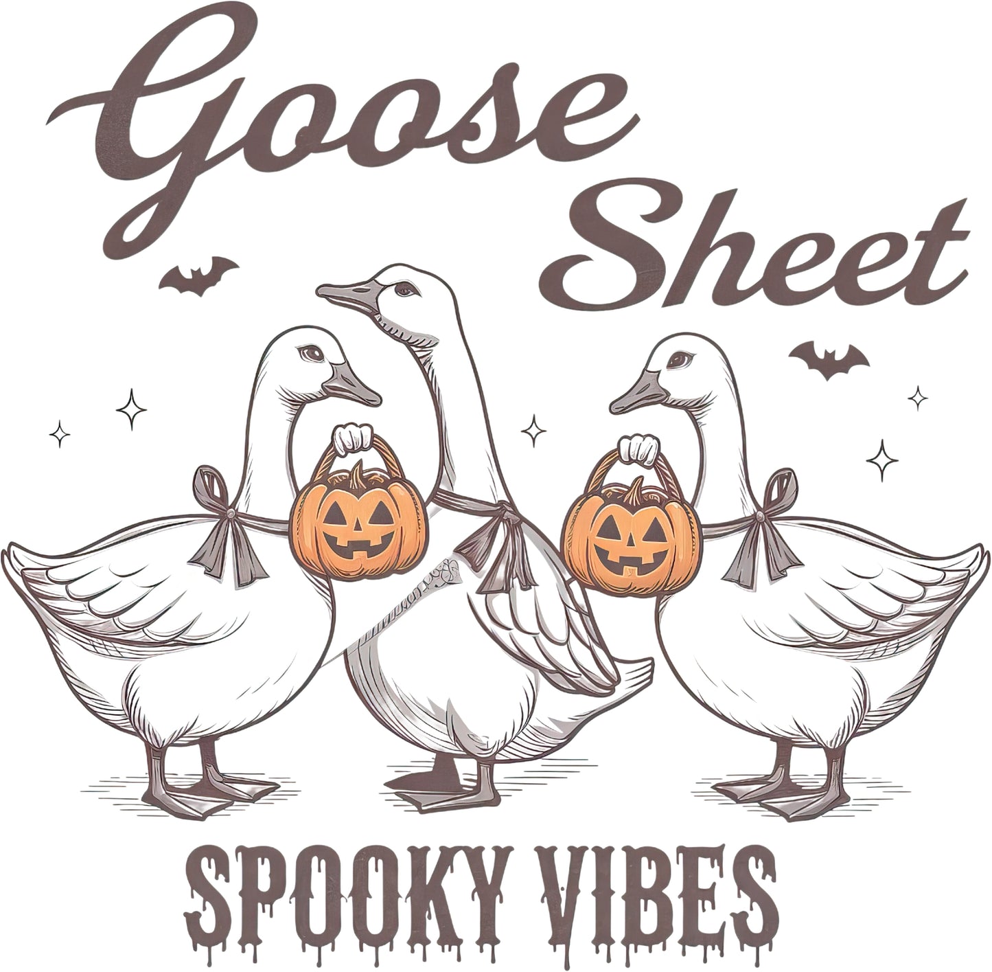 Goose Sheet Spooky Vibes