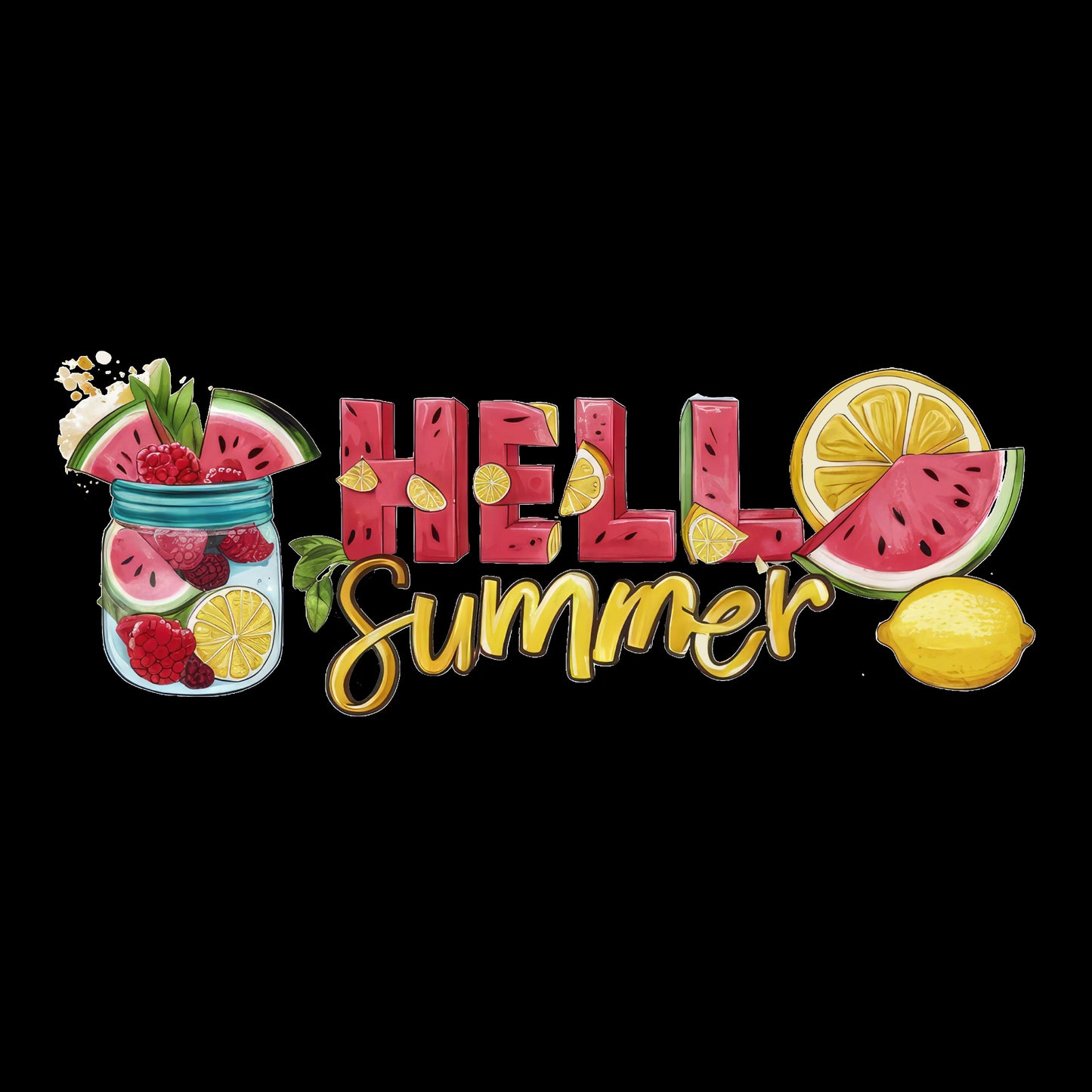 Hello Summer Watermelon Lemon