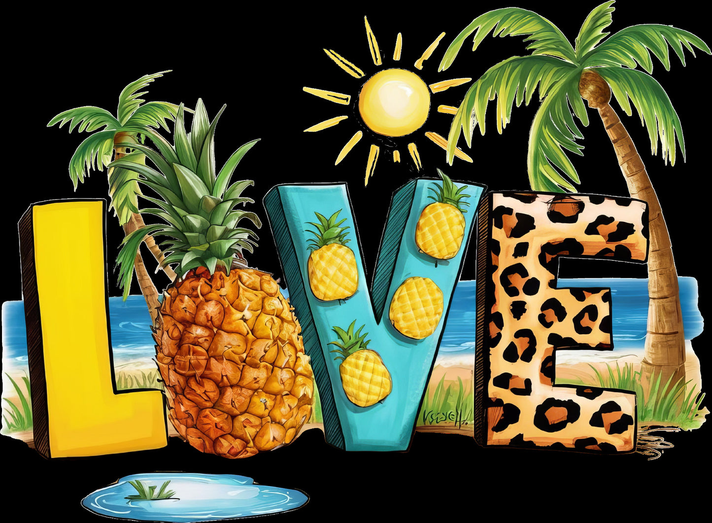 Love Pineapple Cheetah