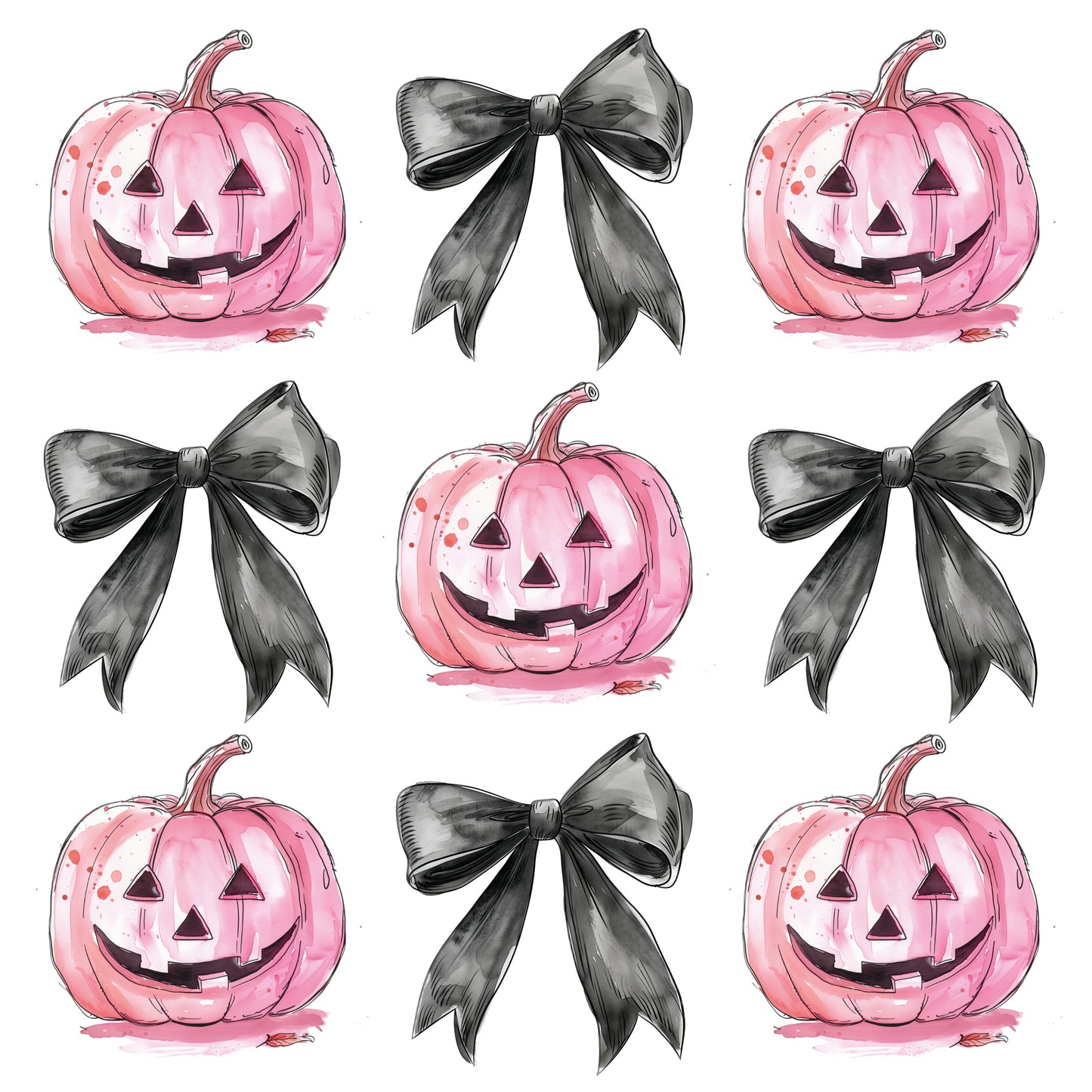 Pink Pumpkin and Bow