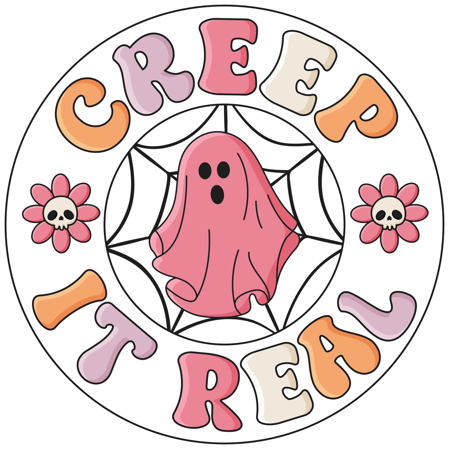 Retro Halloween Quote Creep It Real