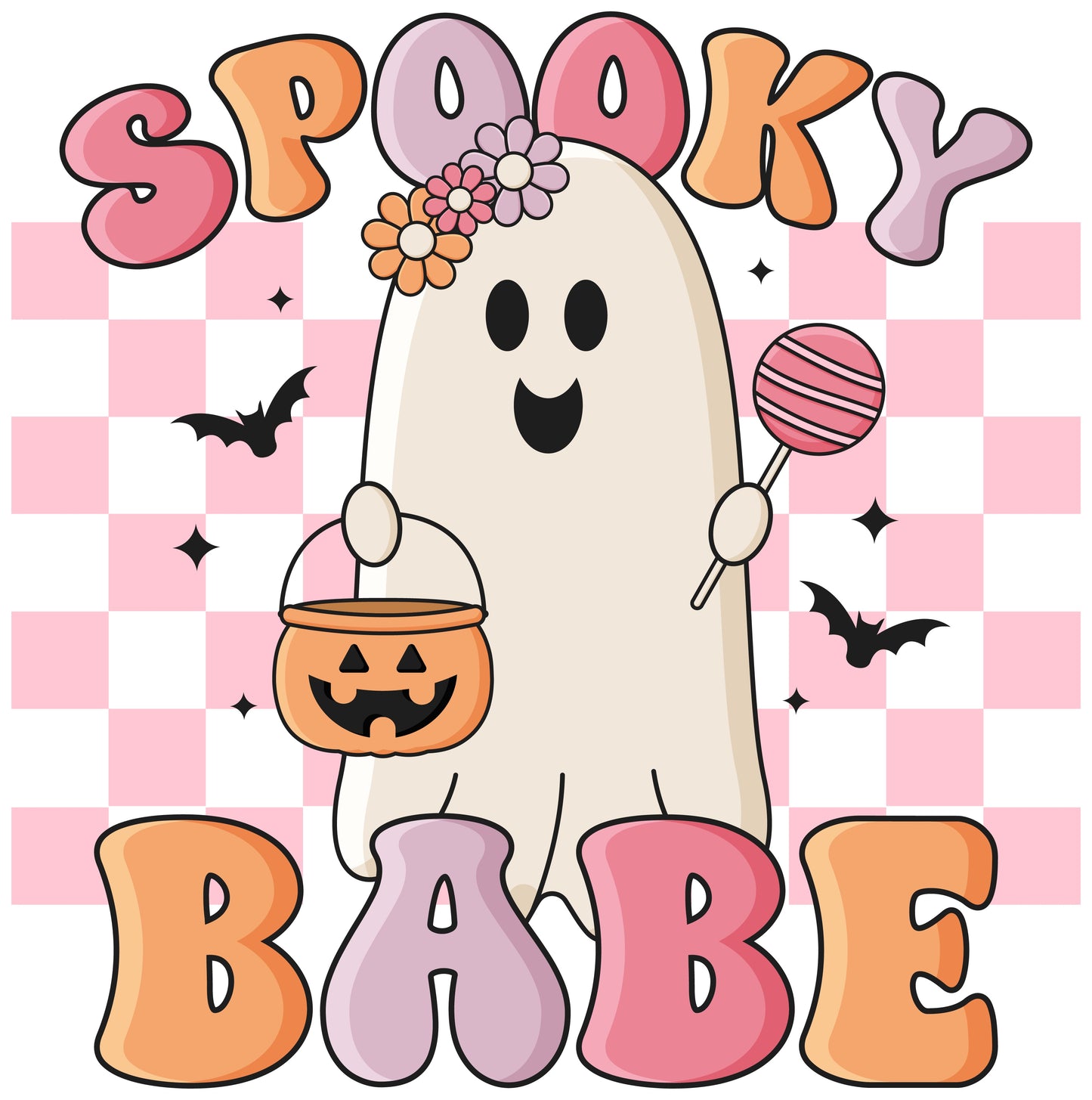 Retro Halloween Quote Spooky Babe