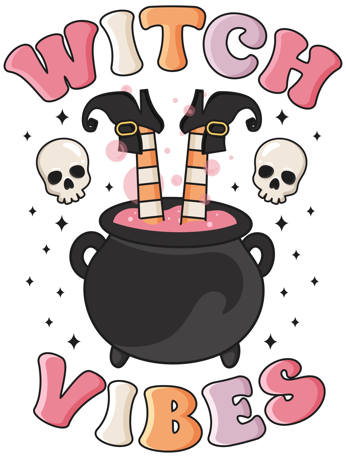 Retro Halloween Quote Witch Vibes