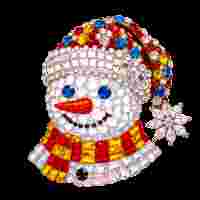 Rhinestone Snowman PNG 1