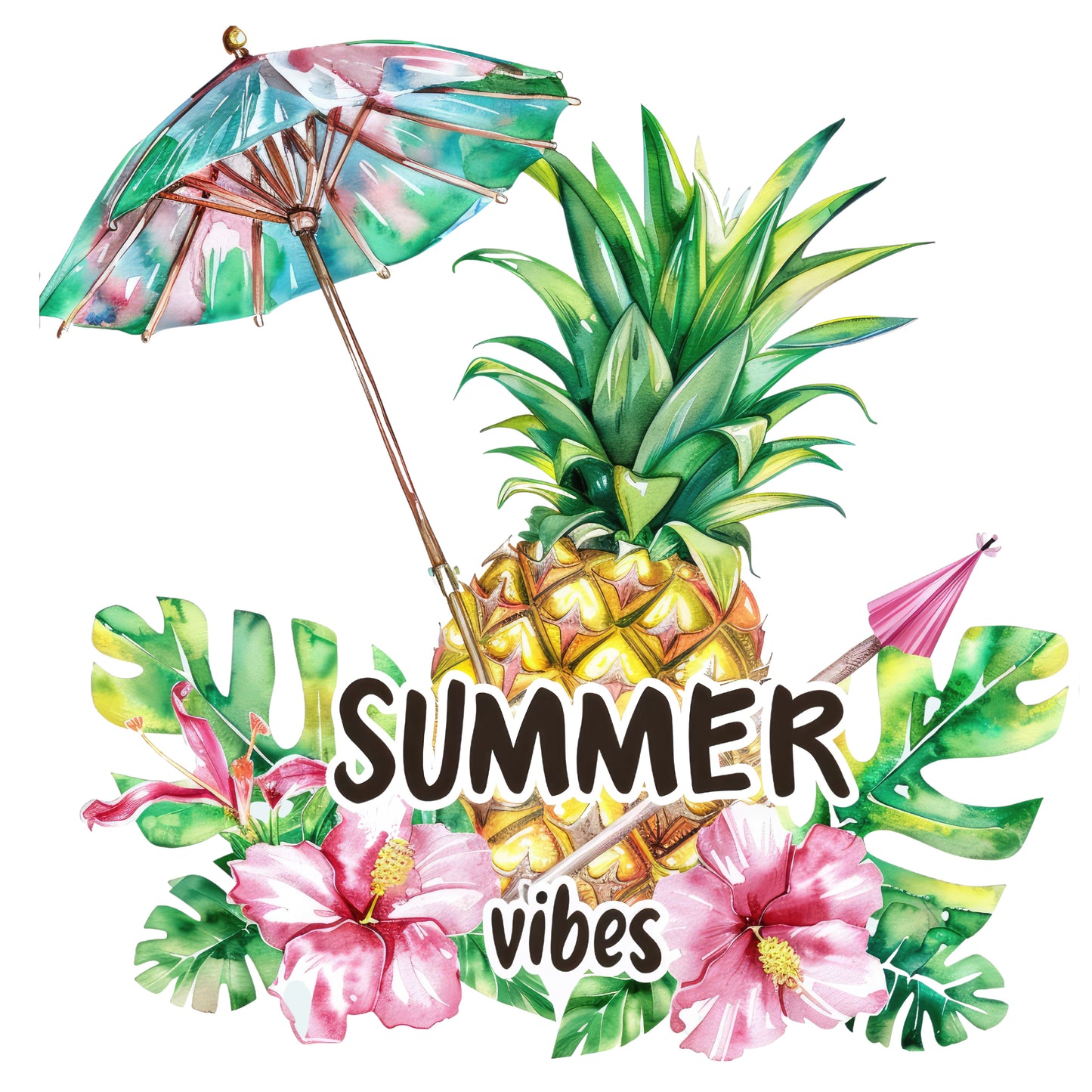 Summer Vibes Pineapple umbrella