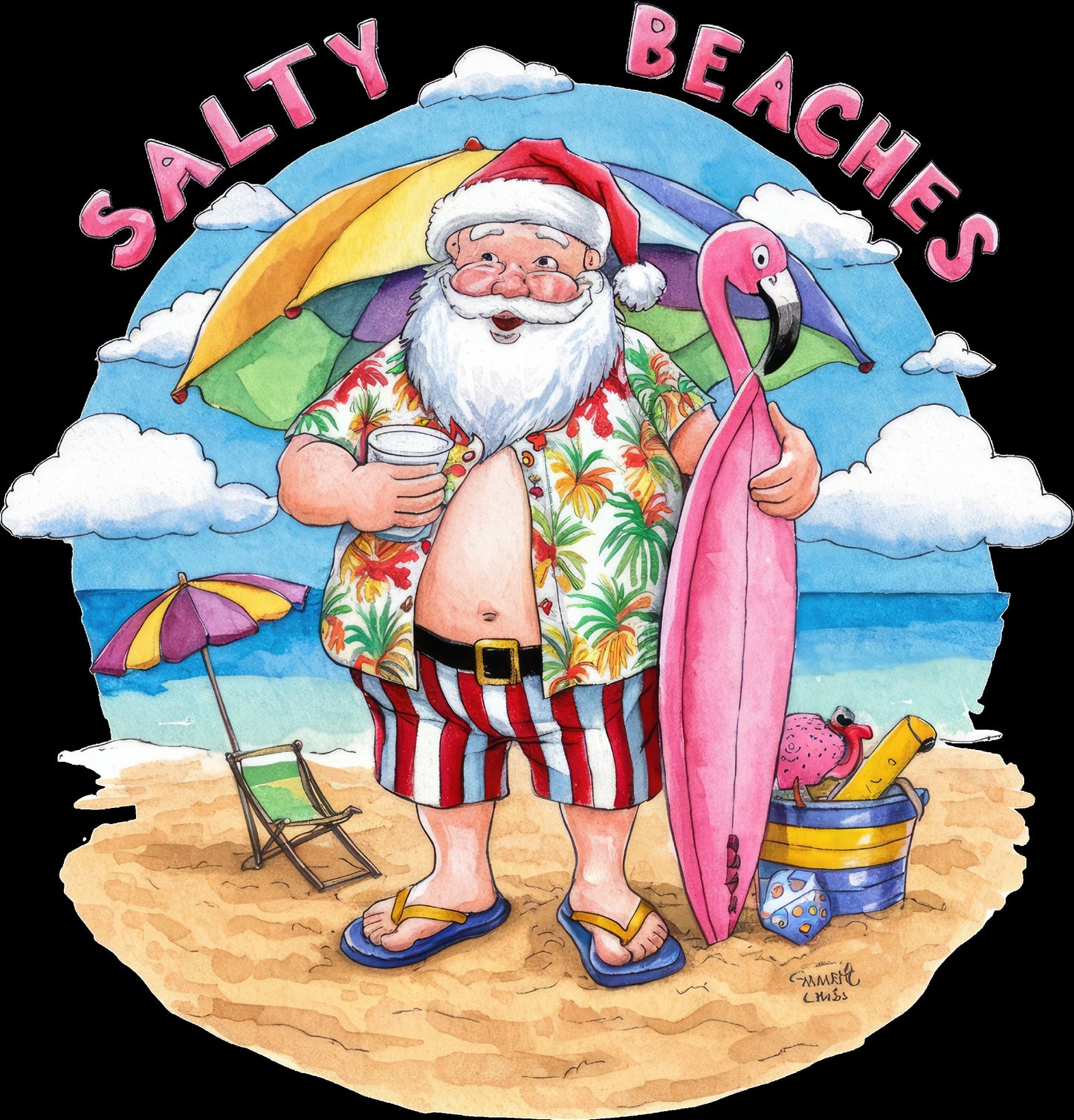 Salty Beaches Santa