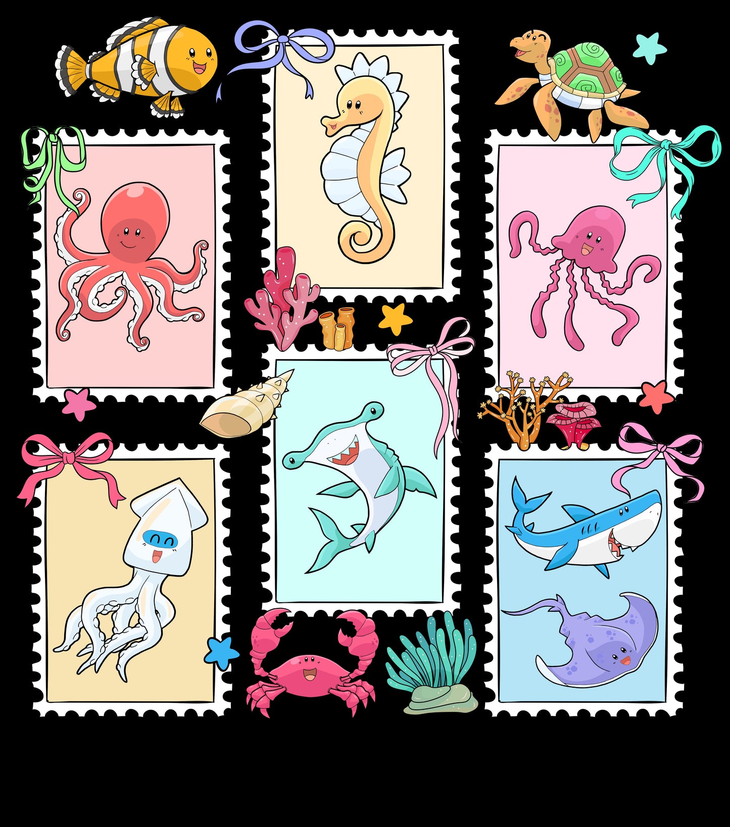 Summer Vibes Marine Animals