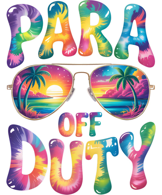 Tie Dye Paraprofessional Last Day