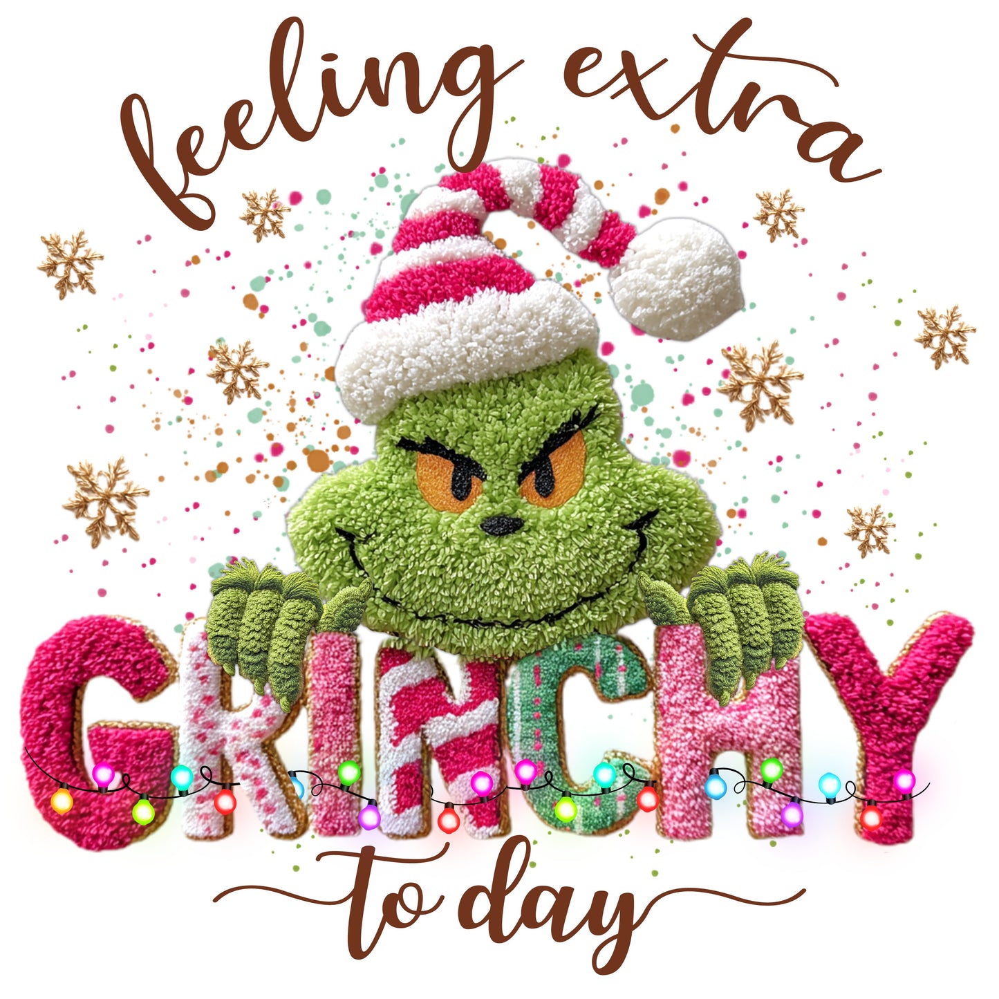 Faux Crochet Feeling Extra Grinchy