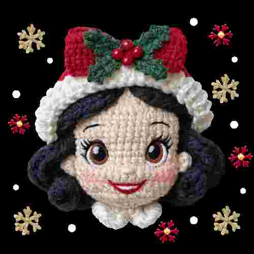 Faux Crochet Snow White