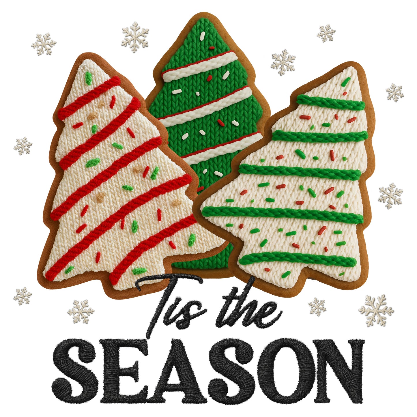 Faux Crochet Cookie Trees