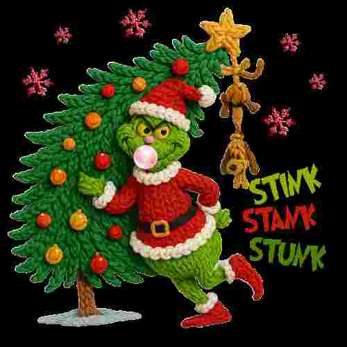 Faux Crochet Stink Stank Stunk