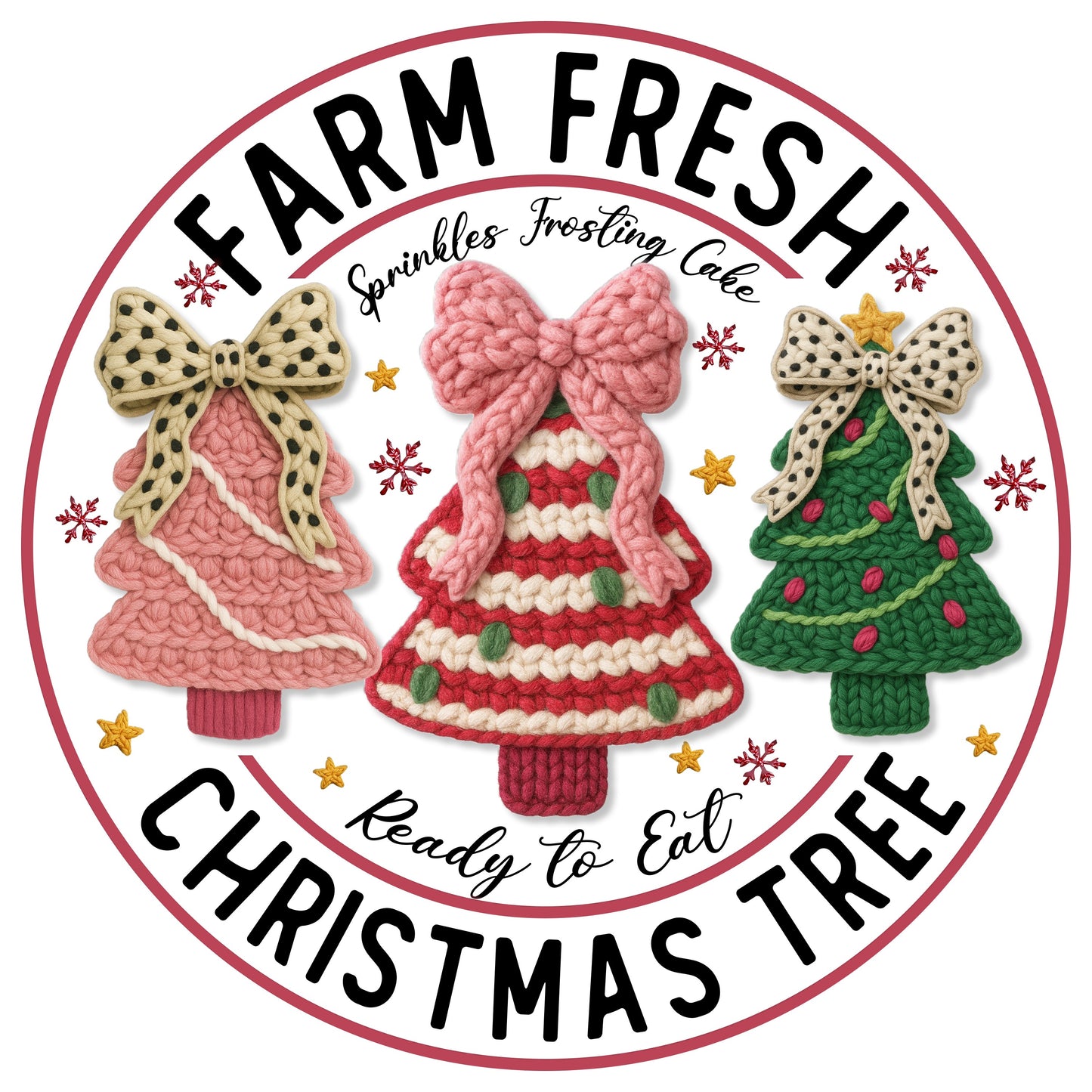 Faux Crochet Farm Fresh Christmas Tree