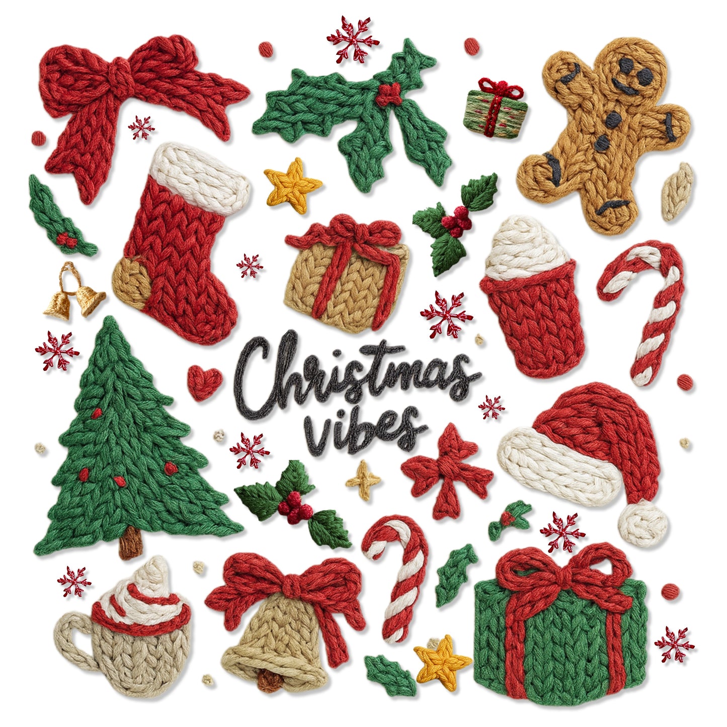 Faux Crochet Christmas Vibes