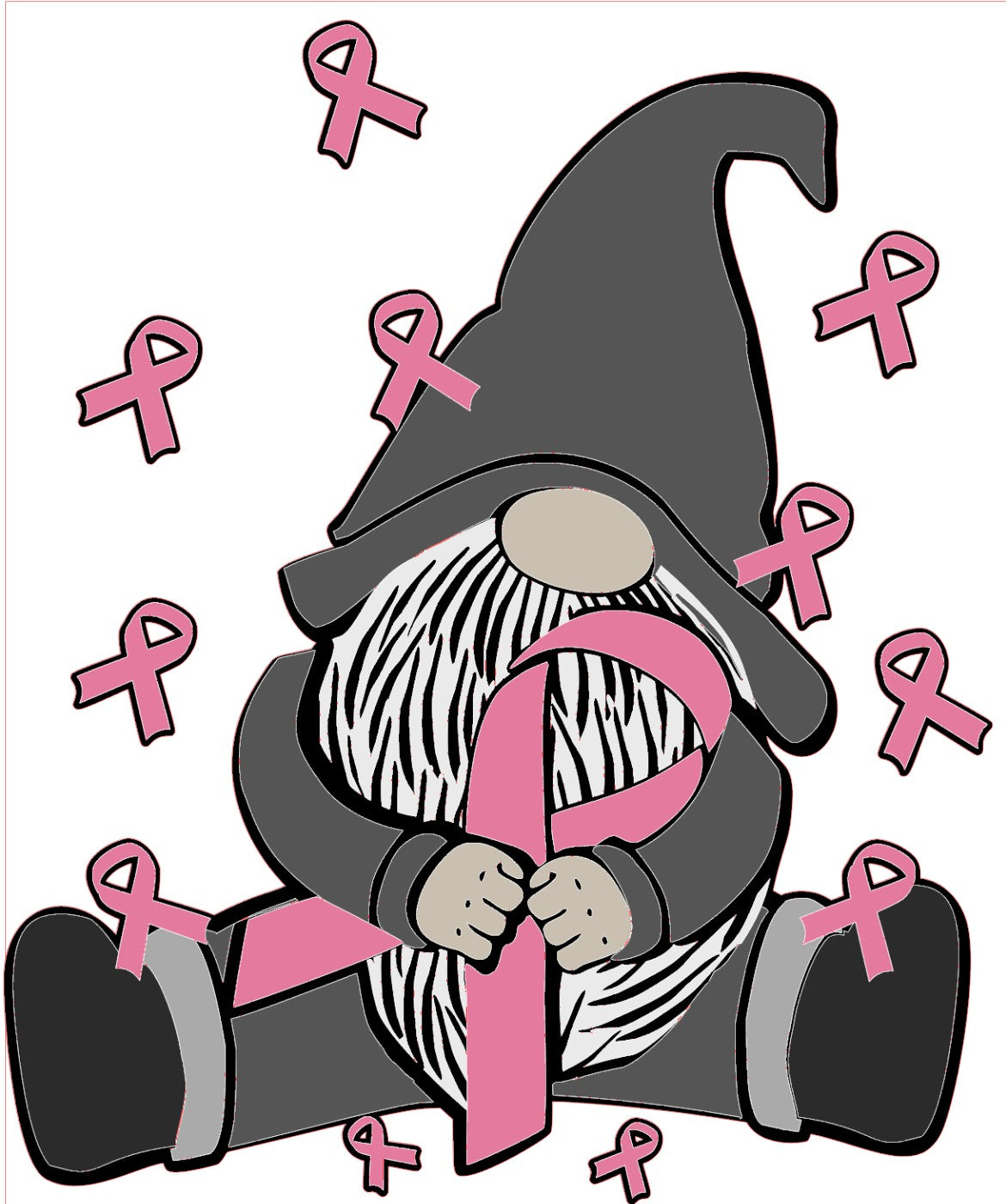 Breast Cancer Awareness Gnome