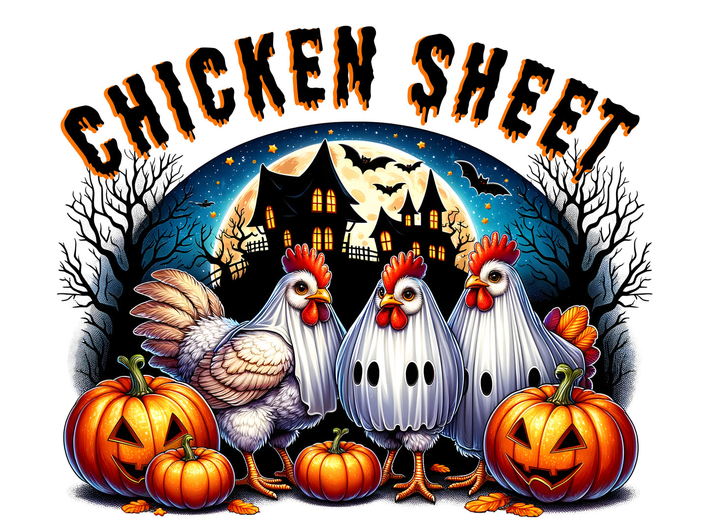 Chicken Halloween Sheet 4