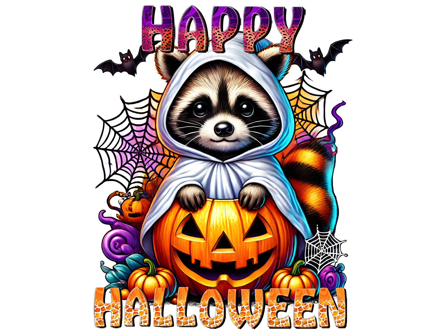 Happy Halloween Raccoon 2