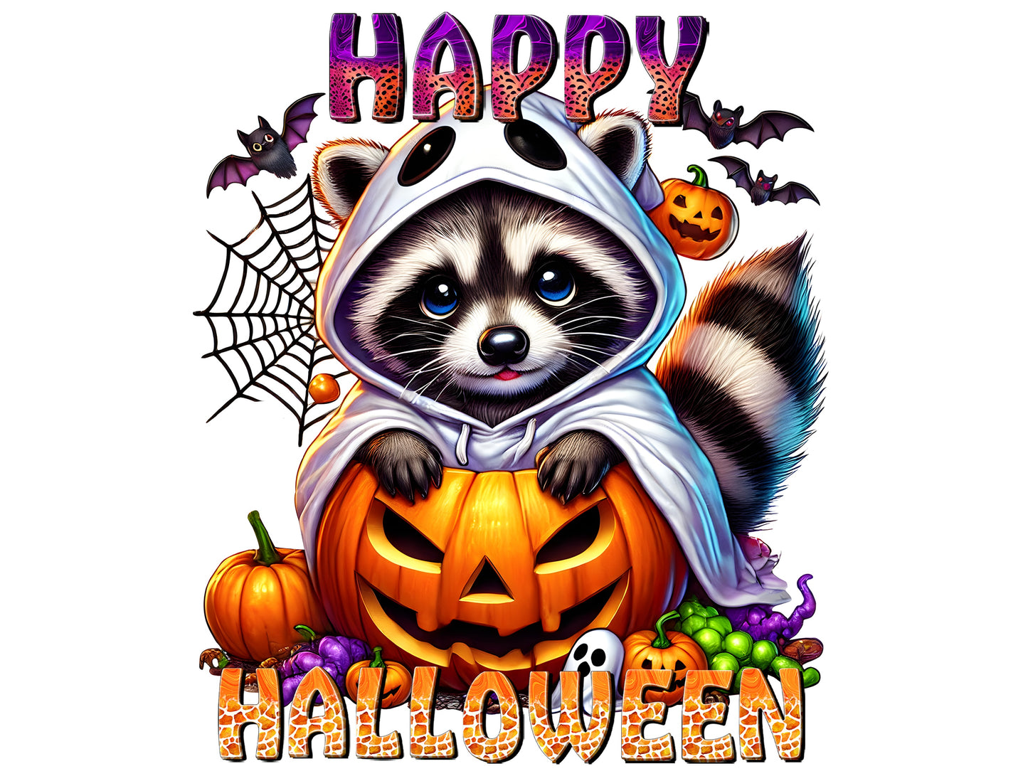 Happy Halloween Raccoon 3