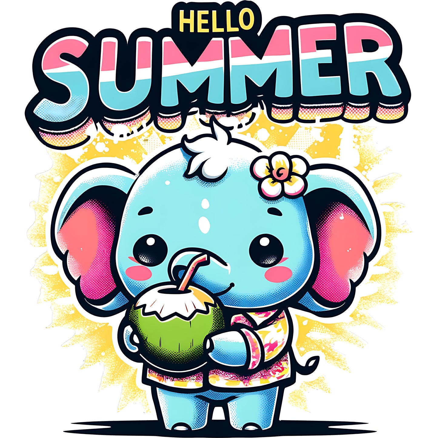 Elephant Hello Summer