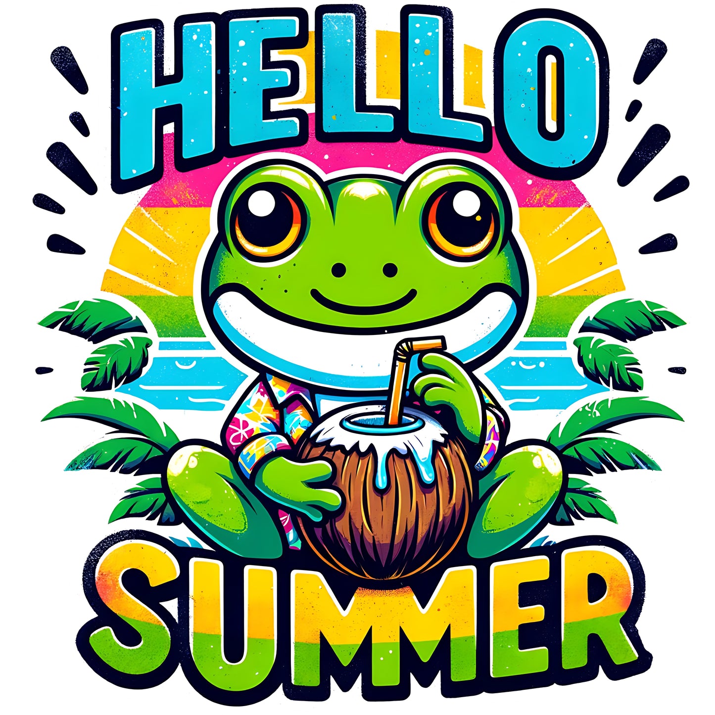 Frog Hello Summer