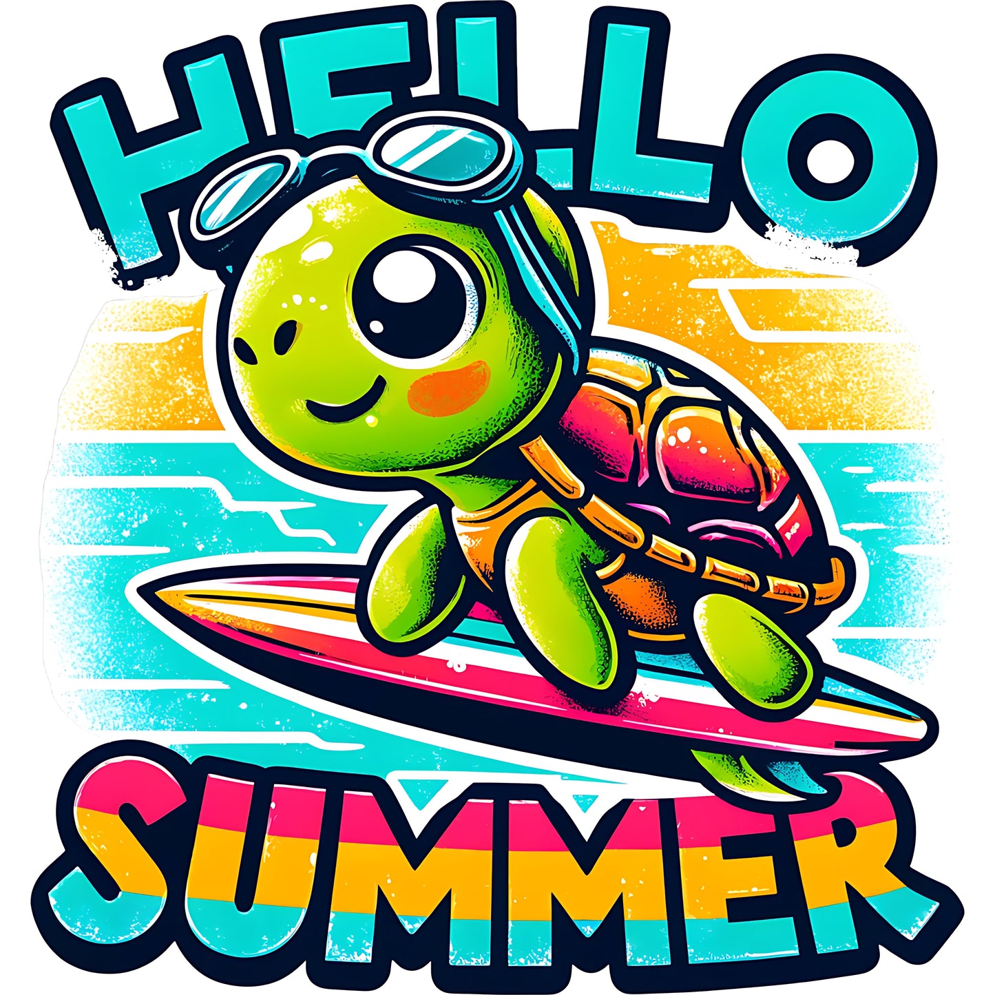 Turtle Hello Summer