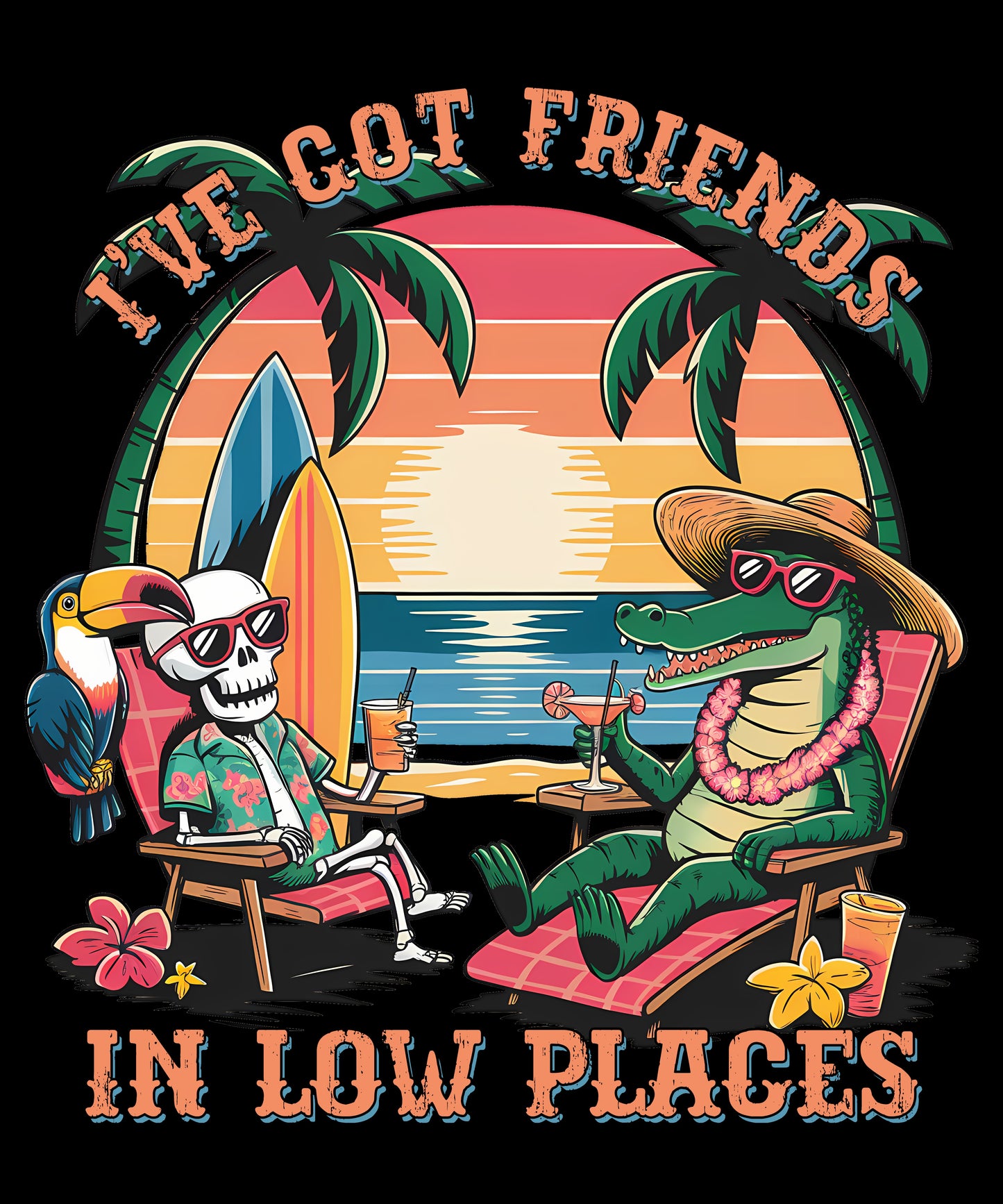 I've Got Friends in Low Places Skeleton