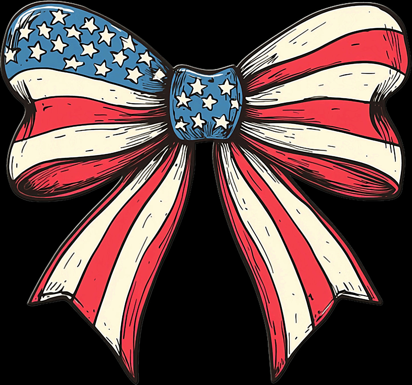 Old Glory Flag bow