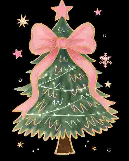Big Pink Bow Tree